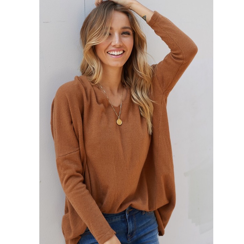JOHNNY Softest Sweater Top - CAMEL - Picture 6 of 6